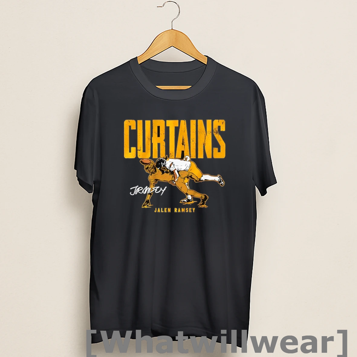 Official Curtains Jalen Ramsey Pittsburgh Steelers Called Game Signature Shirts