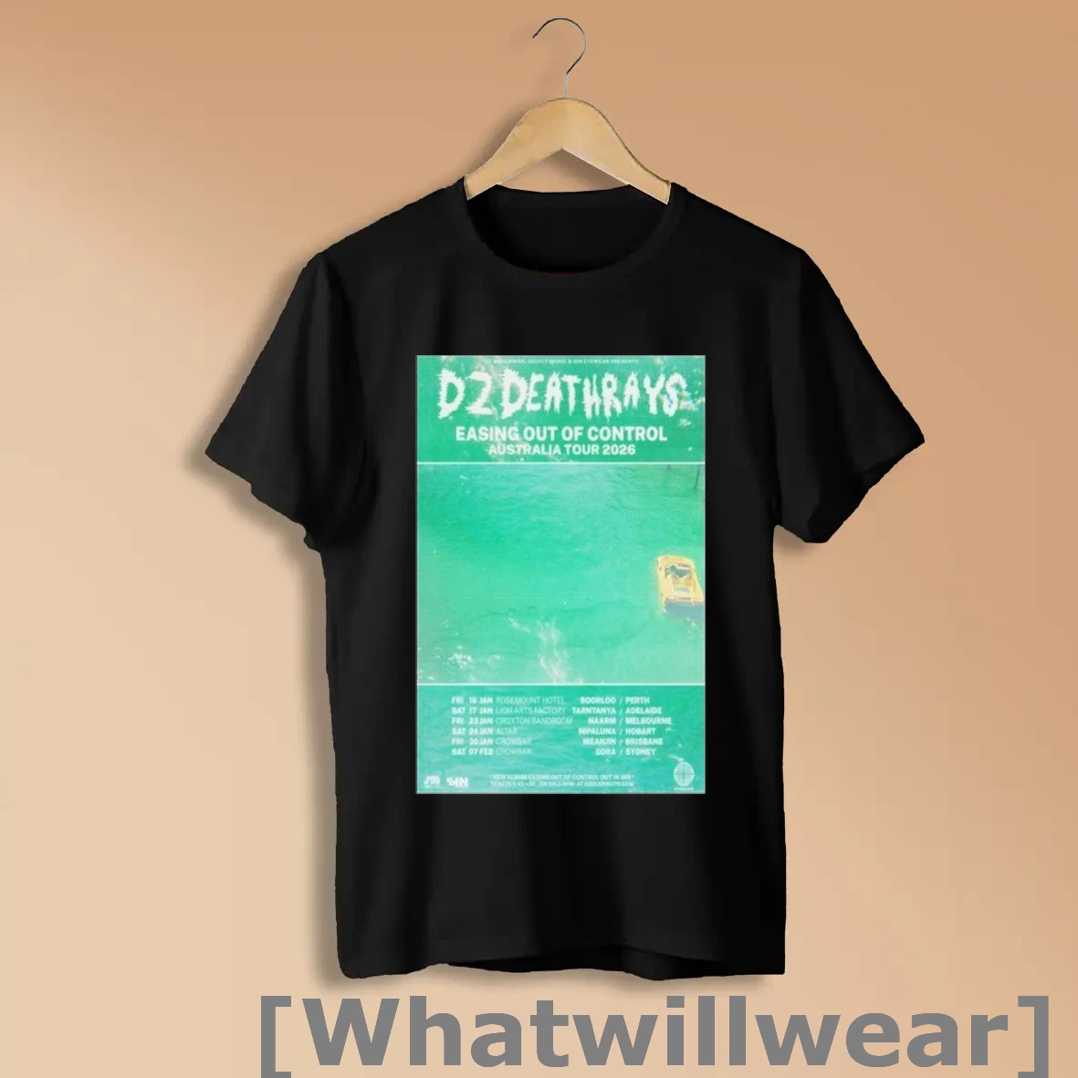 Official Dz Deathrays Easing Out Of Control Australia Tour 2026 Dates Shirts