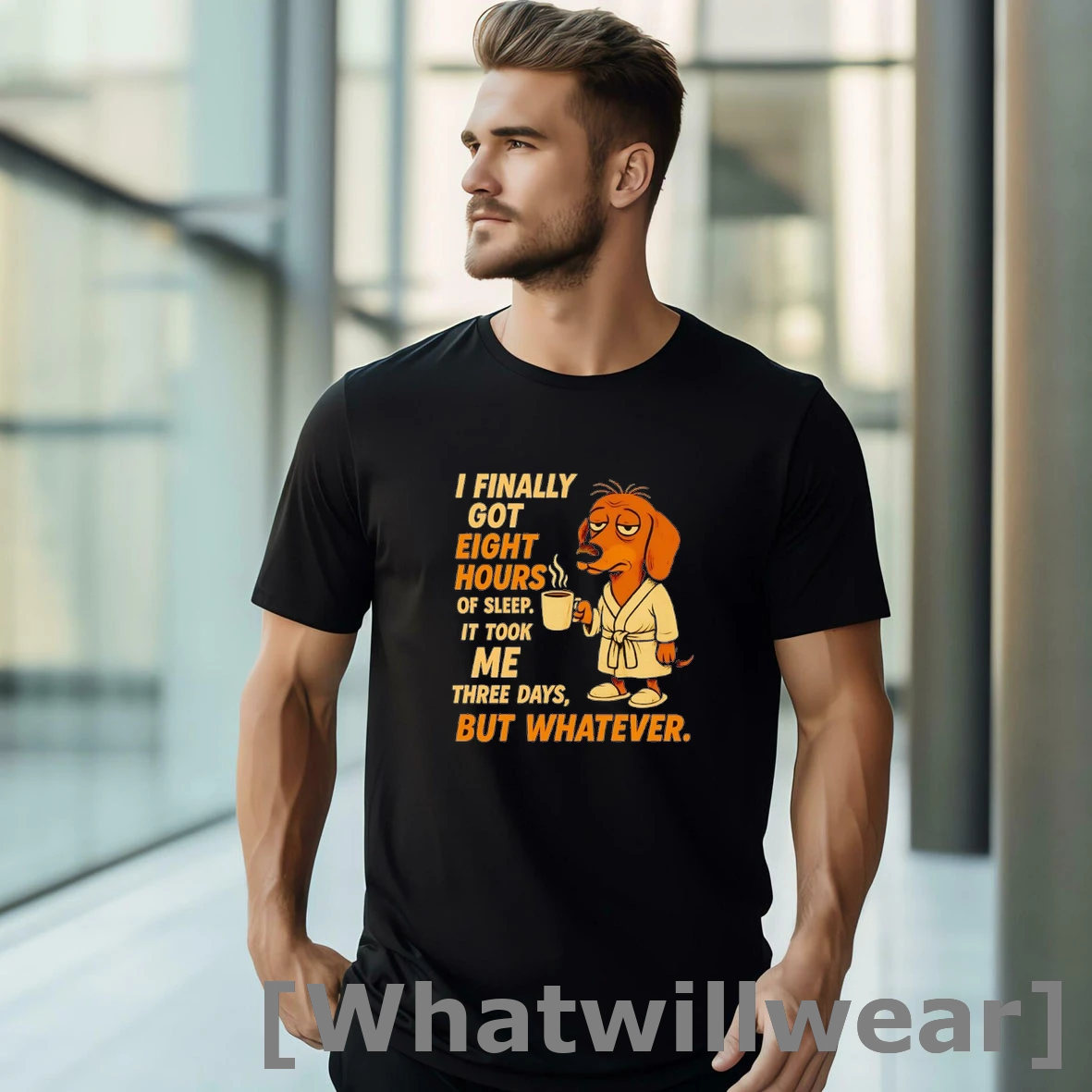Official Dachshund I Finally Got Eight Hours Of Sleep Tshirts Sweater