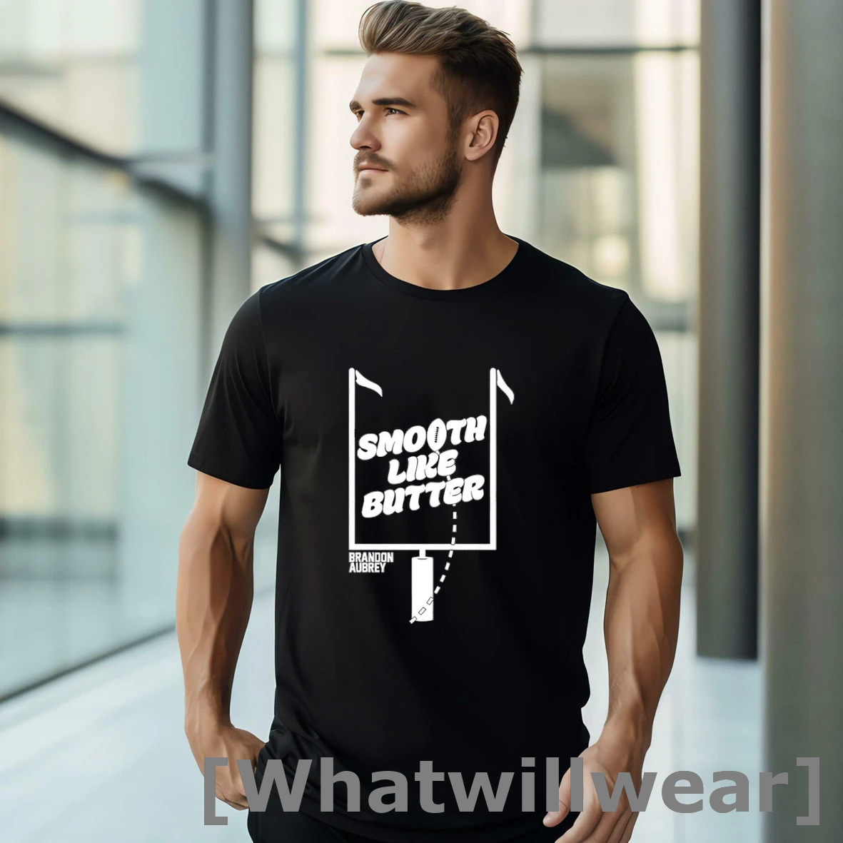 Official Dallas Cowboys Brandon Aubrey Smooth Like Butter Tshirts Sweater