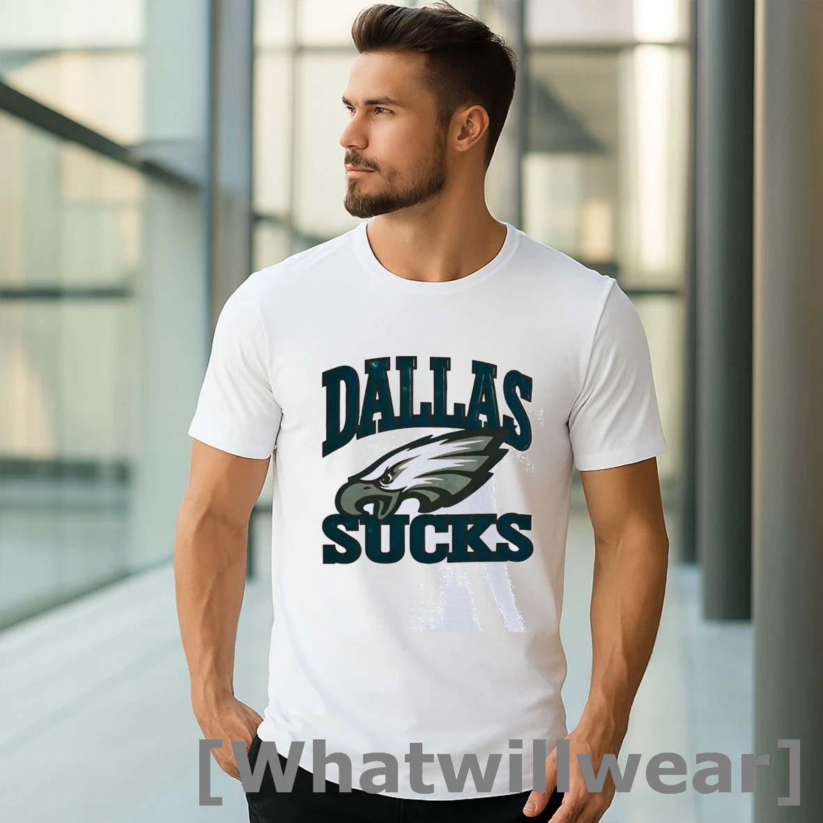 Official Dallas Sucks Philadelphia Eagles Super Bowl Champions Lix Nfl Football Classic Mens Tshirts Sweater