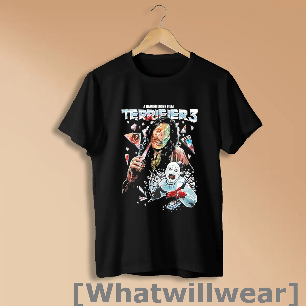 Official Damien Leone Film Terrifier 3 Art The Clown Shirts
