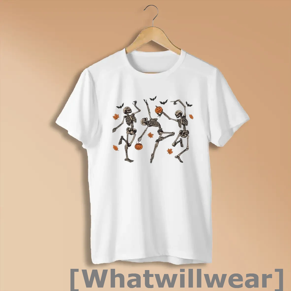 Official Dancing Skeleton Pumpkin Spooky Season Halloween Costume Shirts
