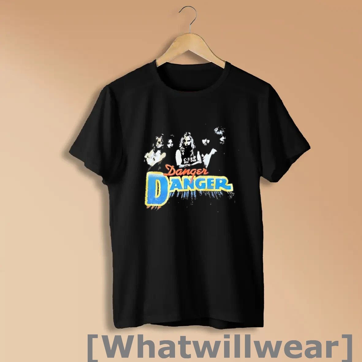 Official Danger Danger Band Logo 80s Rock Shirts