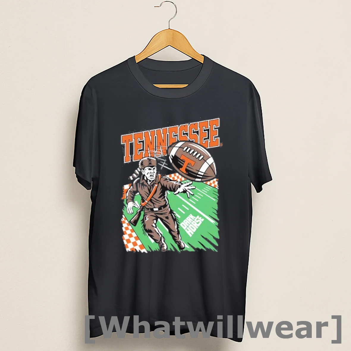 Official Dark Horse Nyc X Tennessee Volunteer Football Ncaa Graphic Shirts