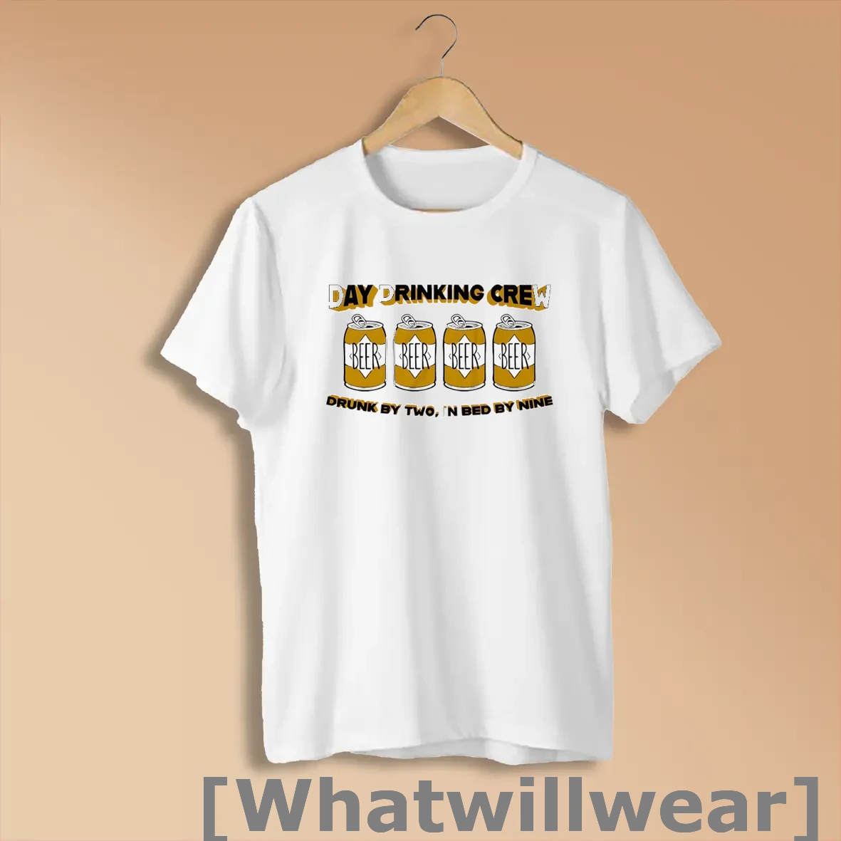 Official Day Drinking Crew Drunk By Two In Bed By Nine Shirts