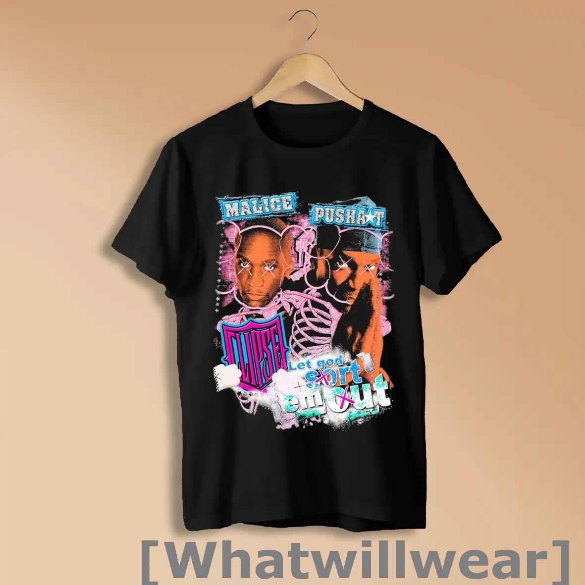 Official Dbruze Malice Pusha Let God Sort Em Out Clipse Shirts