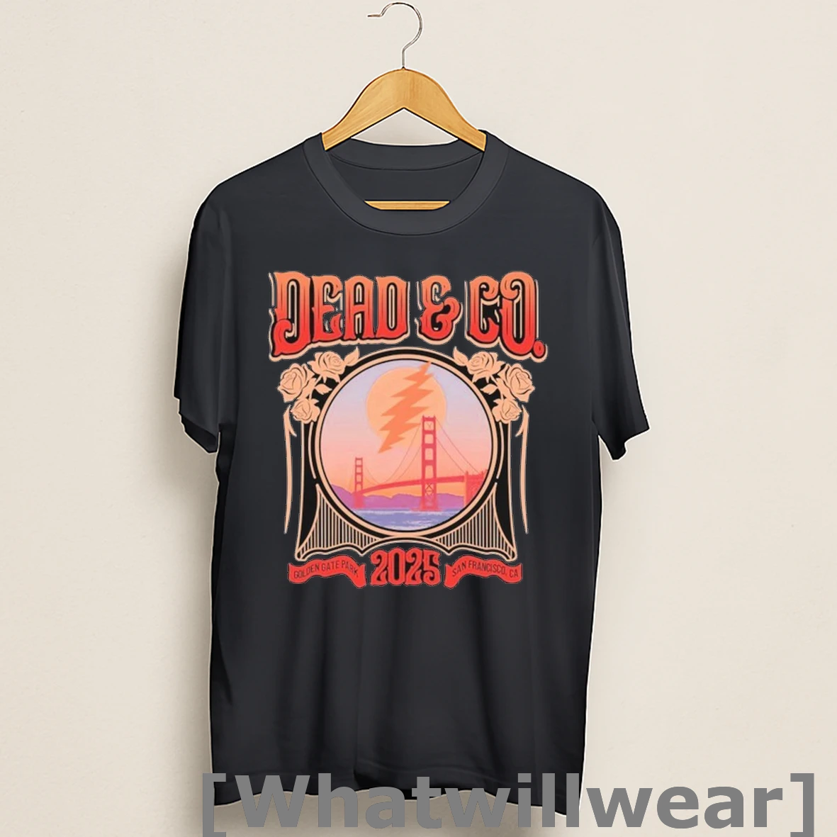 Official Dead And Company Golden Gate Park Wine San Francisco 2025 Bridge Shirts