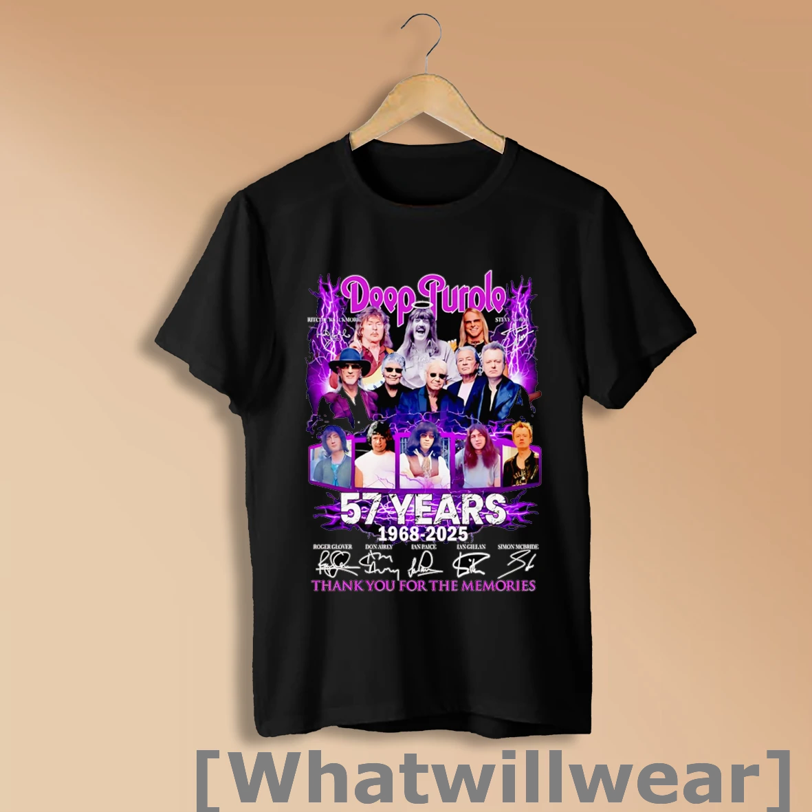 Official Deep Purple 57 Years 1968 2025 Thank You For The Memories Shirt Sweatshirt