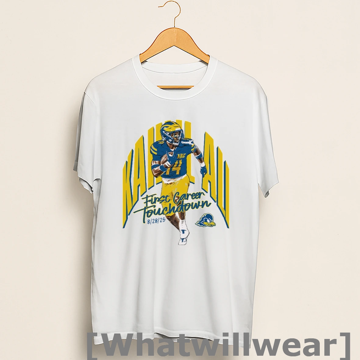 Official Delaware Ncaa Football Kahlil Ali First Career Touchdown 8 28 2025 Shirts