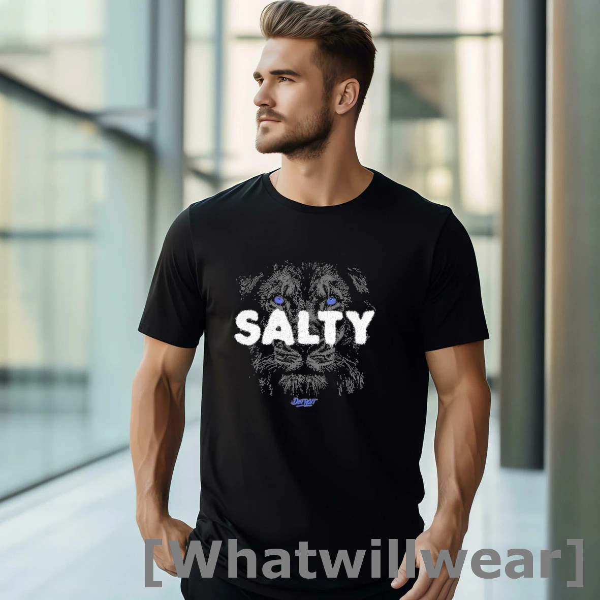 Official Detroit Football Salty Tshirts Sweater
