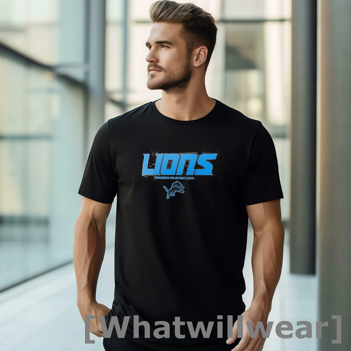 Official Detroit Lions Engineered For Lions Tshirts Sweater