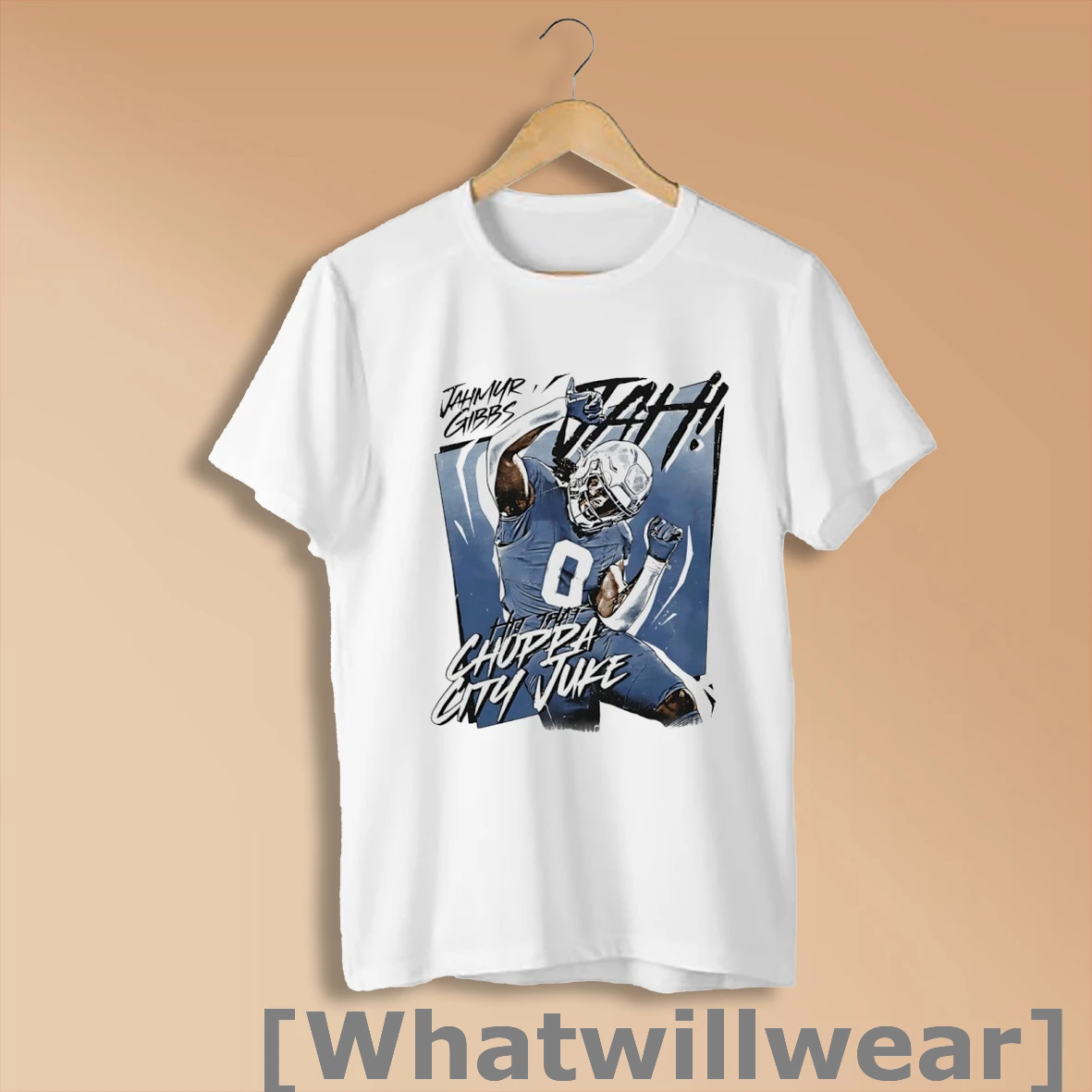 Official Detroit Lions Football Jahmyr Gibbs Hit That Choppa City Juke Shirt Sweatshirt