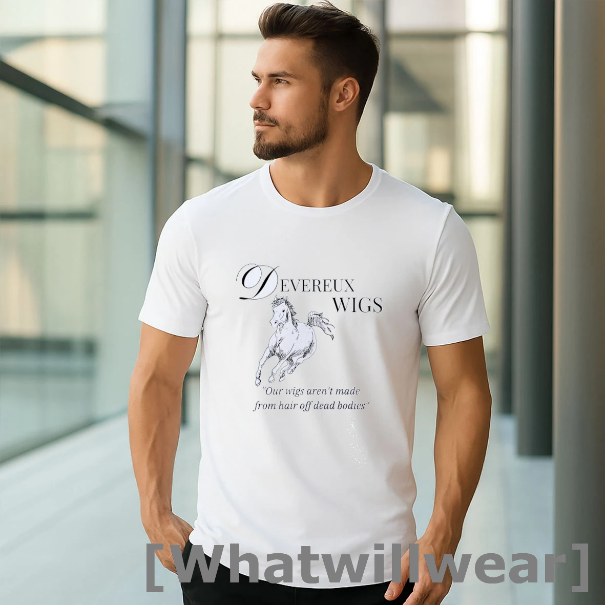 Official Devereux Wigs Our Wigs Arent Made From Hair Off Dead Bodies Shirts
