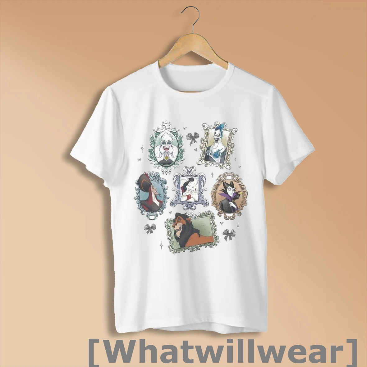 Official Disney Villains Portraits Bows Shirt Sweatshirt