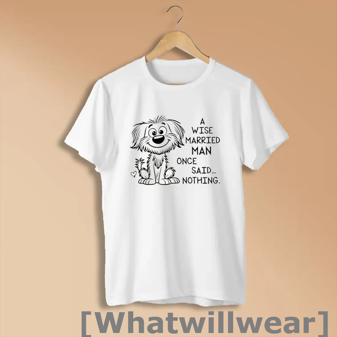 Official Dog A Wise Married Man Once Said Nothing Shirts