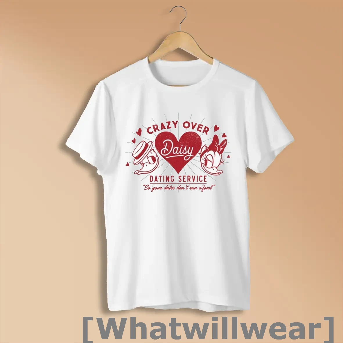 Official Donald And Daisy Duck Crazy Over Dating Service So Your Dates Dont Run Afowl Shirts