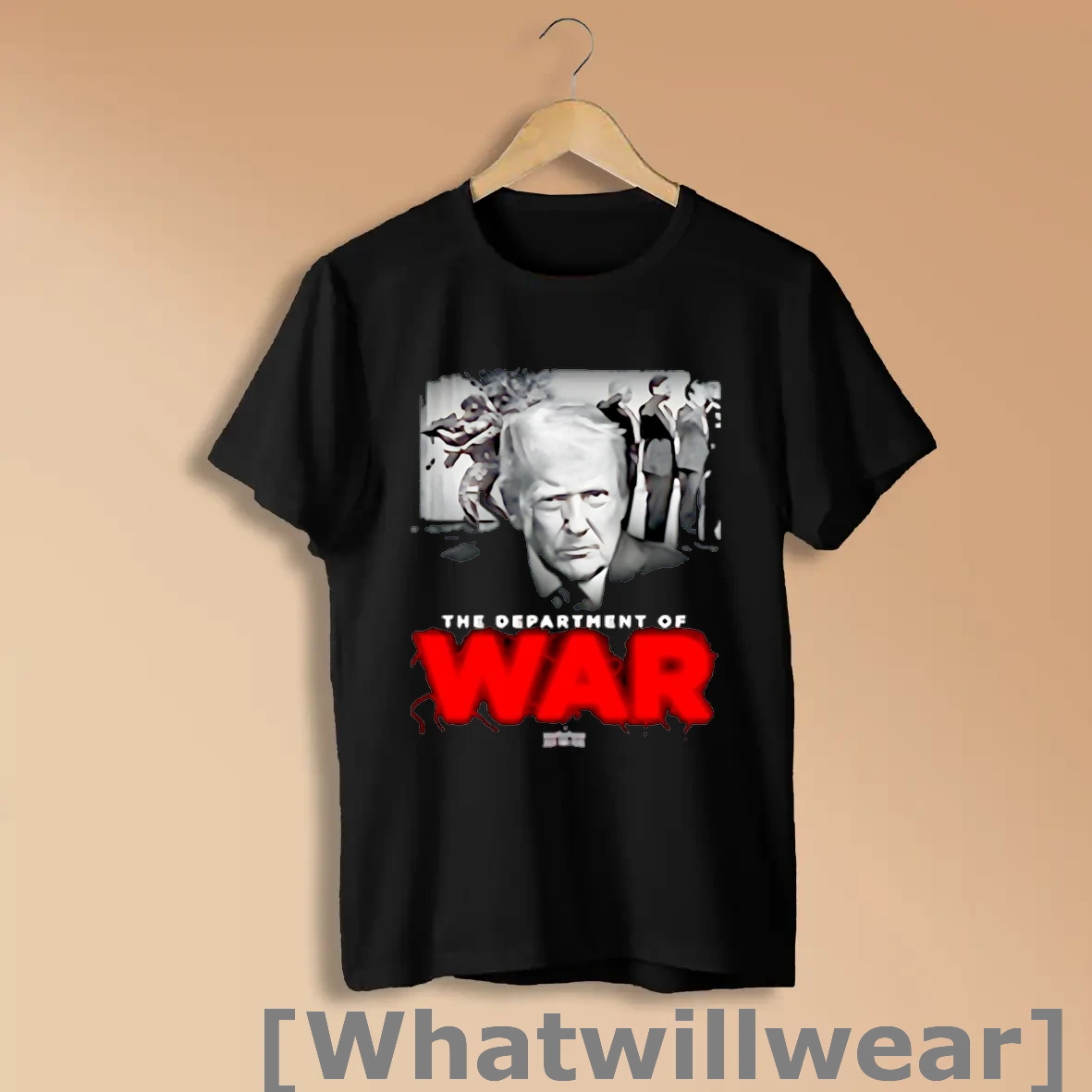 Official Donald Trump Department Of War Political Graphic 2025 Black Shirts
