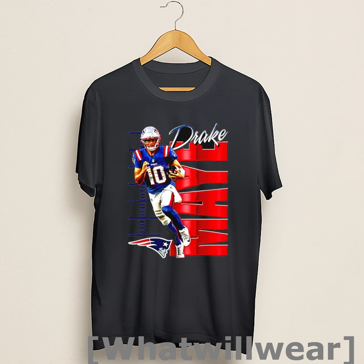 Official Drake Maye New England Patriots Football Celebration Shirts