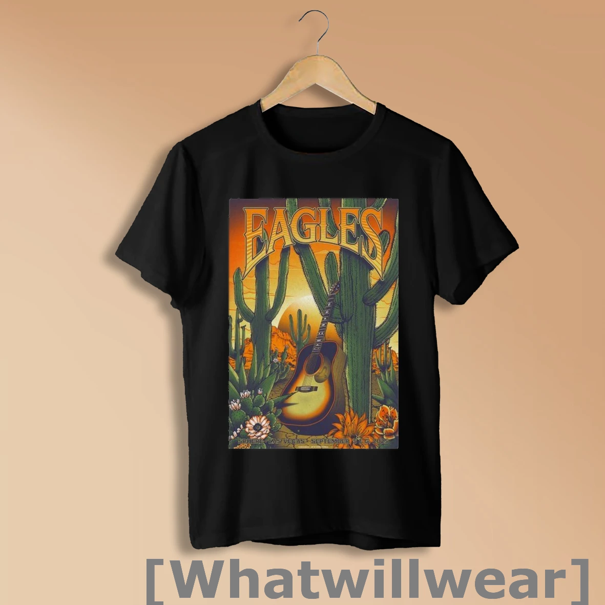 Official Eagles At Sphere In Las Vegas Nv On Sept 5 6 2025 Guitar Cactus Desert Shirt Sweatshirt