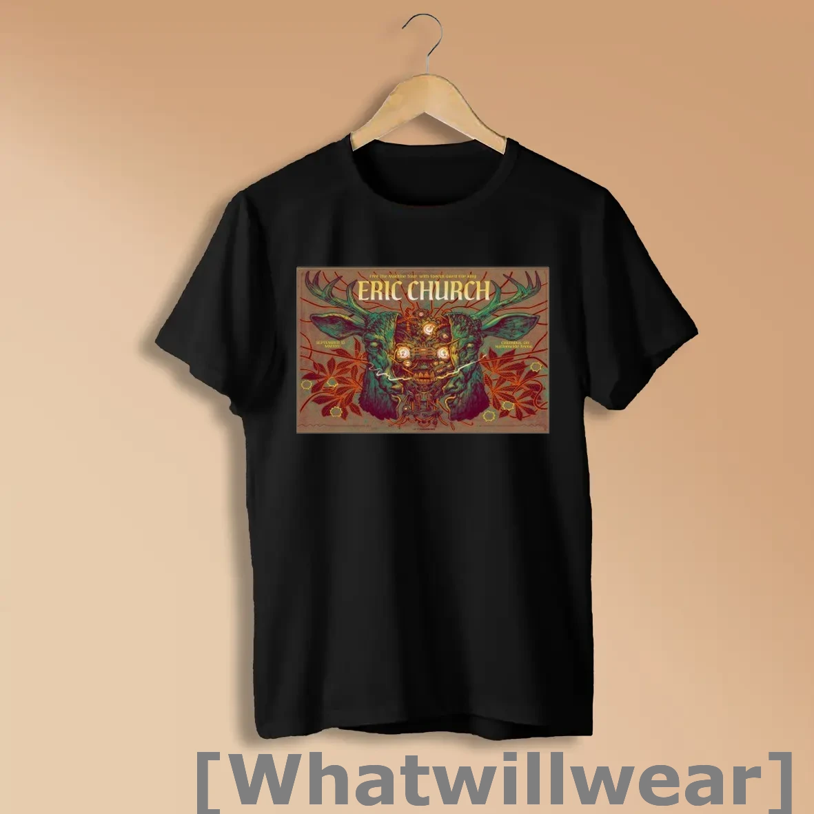 Official Eric Church Sep 13 2025 Tour Nationwide Arena Deer Shirts