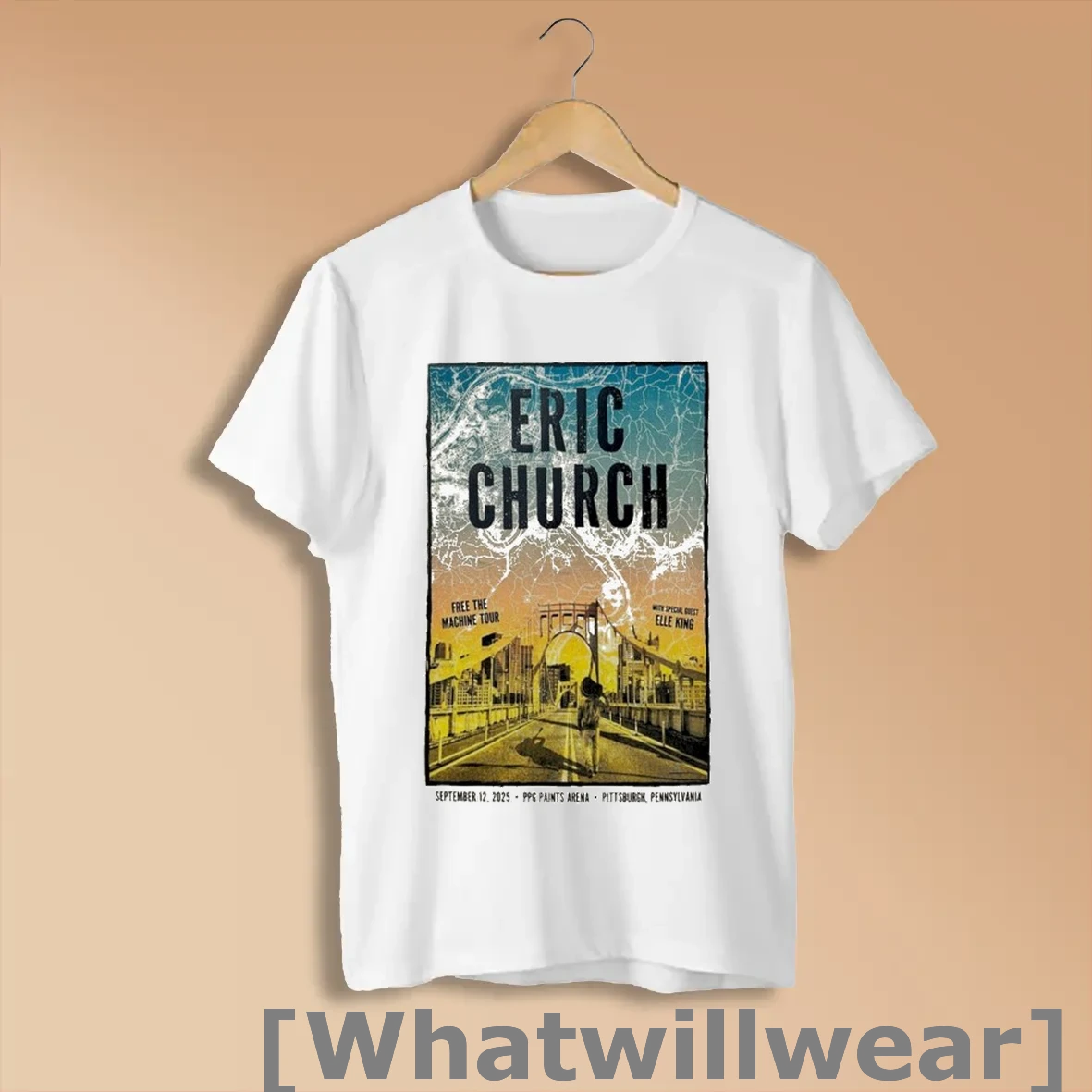 Official Eric Church Sept 12 2025 Pittsburgh Pennsylvania Shirts