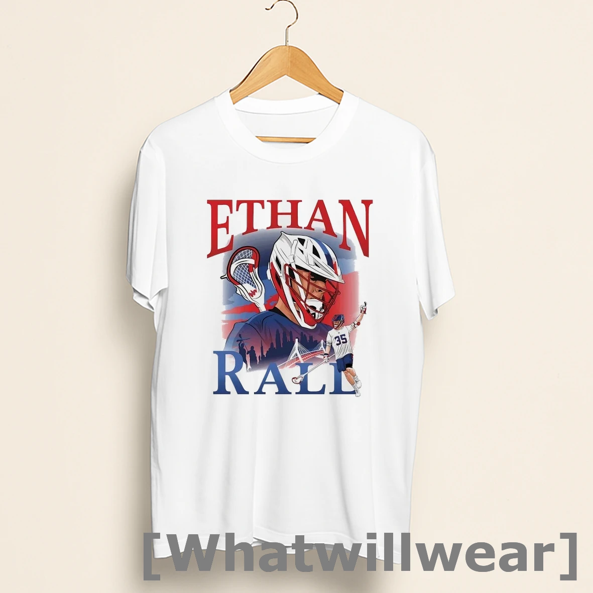 Official Ethan Rall Boston Cannons Lacrosse Shirts
