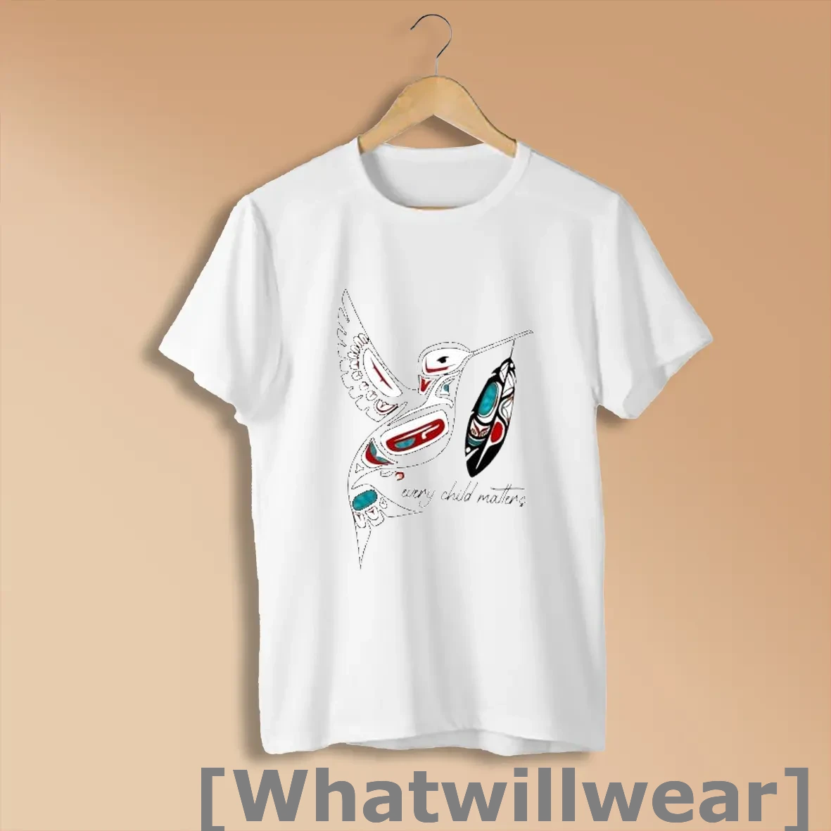 Official Every Child Matters Hummingbird With Feather Native American Art Shirts