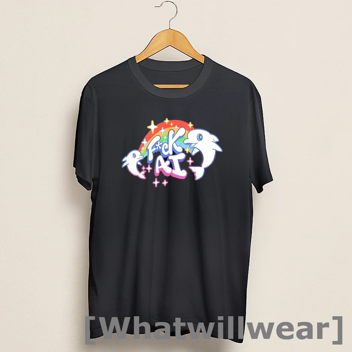 Official Fck Ai Dolphin Rainbow Shirts