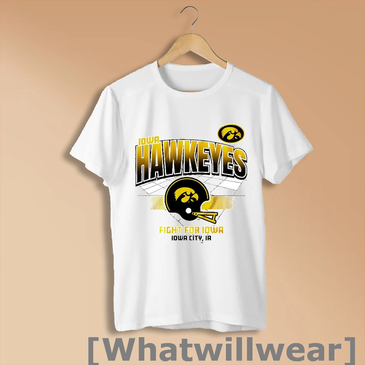 Official Fight For Iowa Hawkeyes Helmet Grid Shirt Sweatshirt