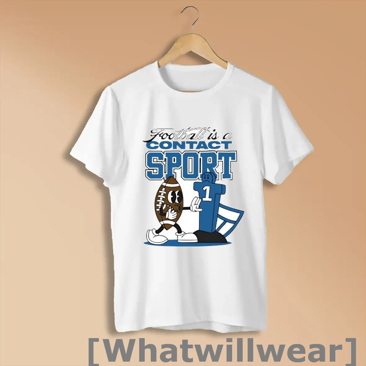 Official Football Is A Contact Sport Graphic Shirts