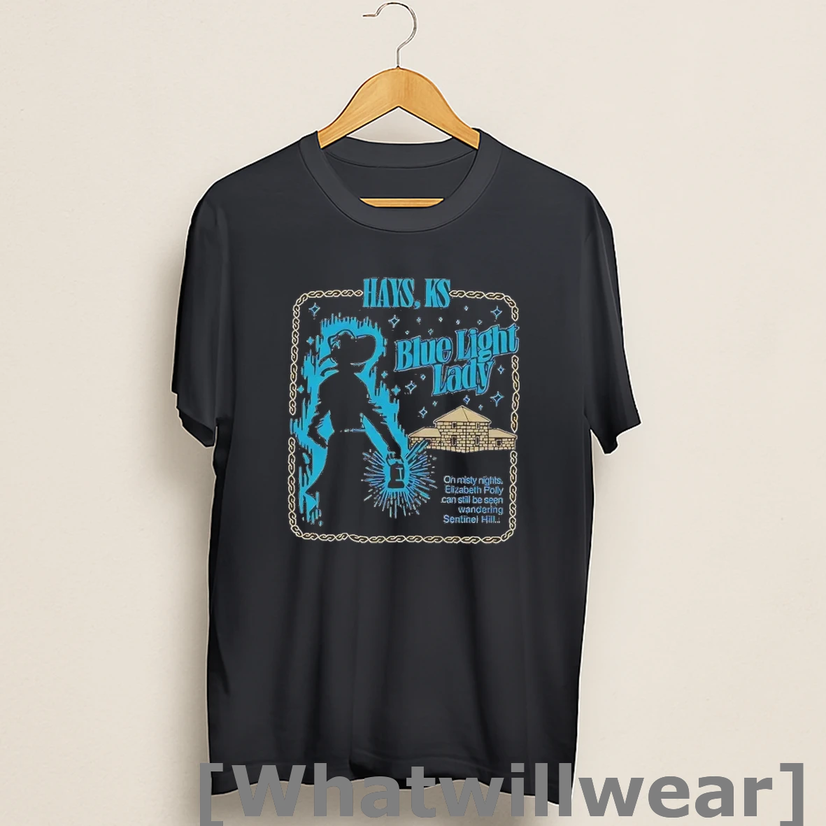Official Fort Hays And Elizabeth Polly Kansas Blue Light Lady Shirts