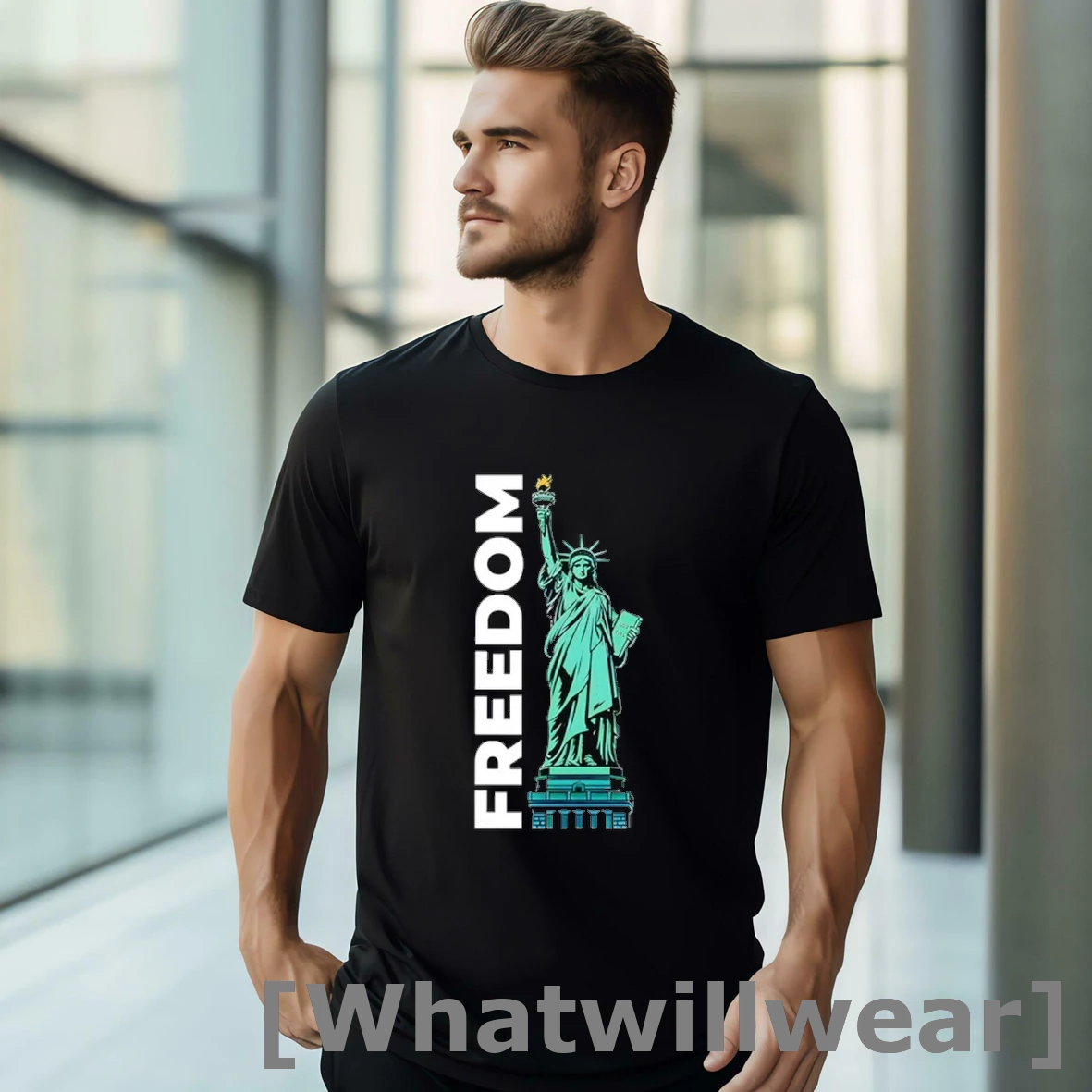 Official Freedom American Flag Statue Of Liberty Tshirts Sweater