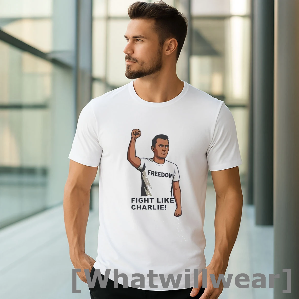 Official Freedom Fight Like Charlie Kirk Shirts