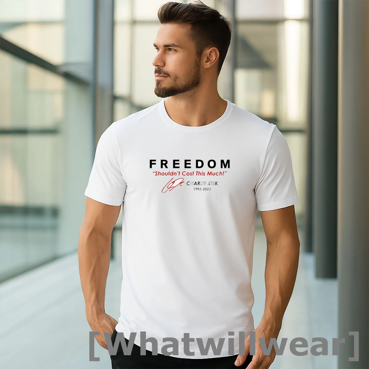 Official Freedom Shouldnt Cost This Much Charlie Kirk Signature Tshirts Sweater