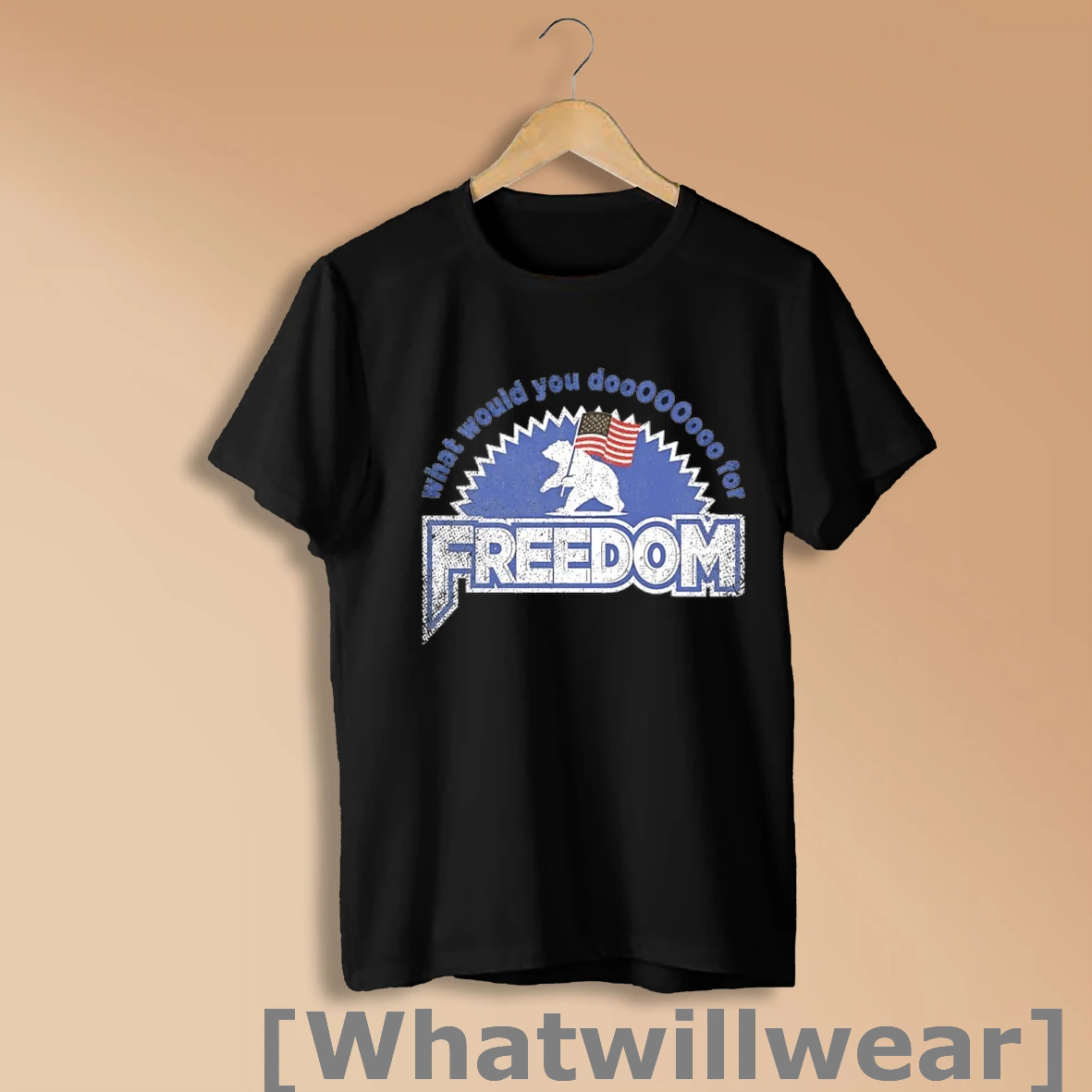 Official Freedom What Would You Do Bear American Flag Shirt Sweatshirt