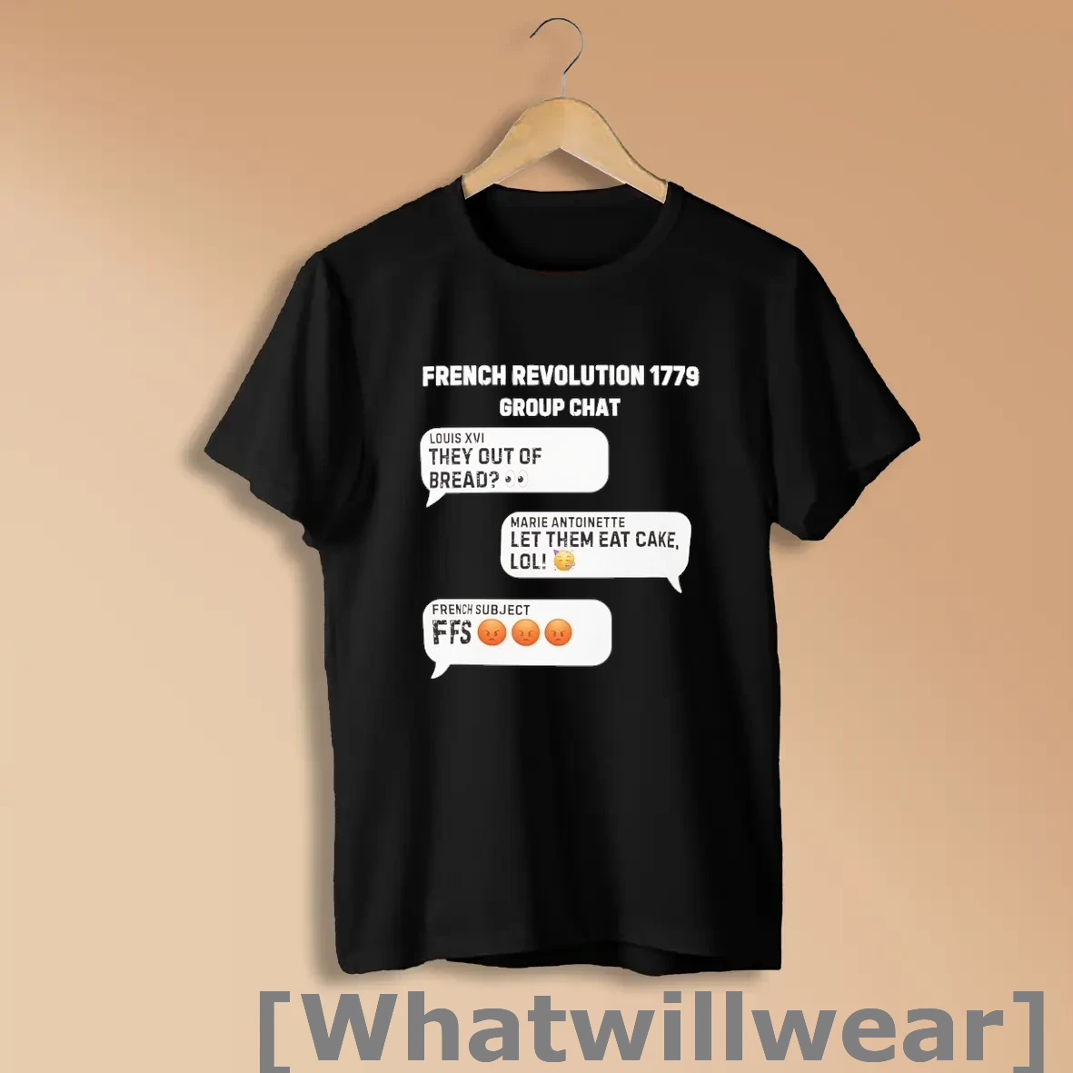 Official French Revolution 1779 Group Chat Louis Xvi Marie Antoinette Shirts