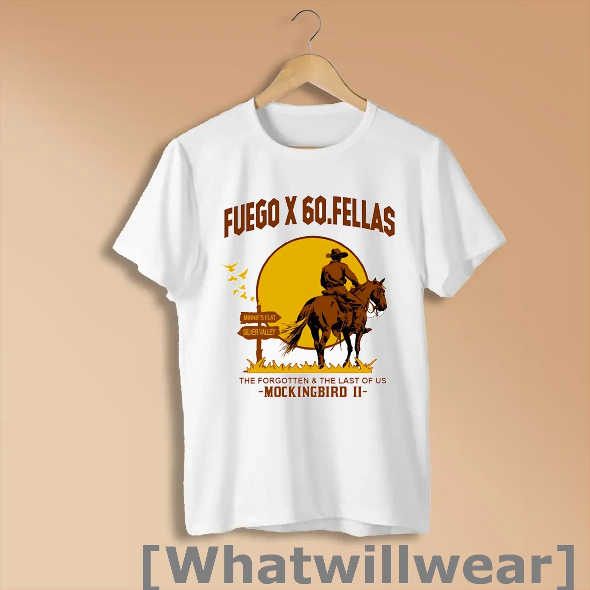 Official Fuego X 60 Fellas The Forgotten And The Last Of Us Mockingbird Ii Shirts