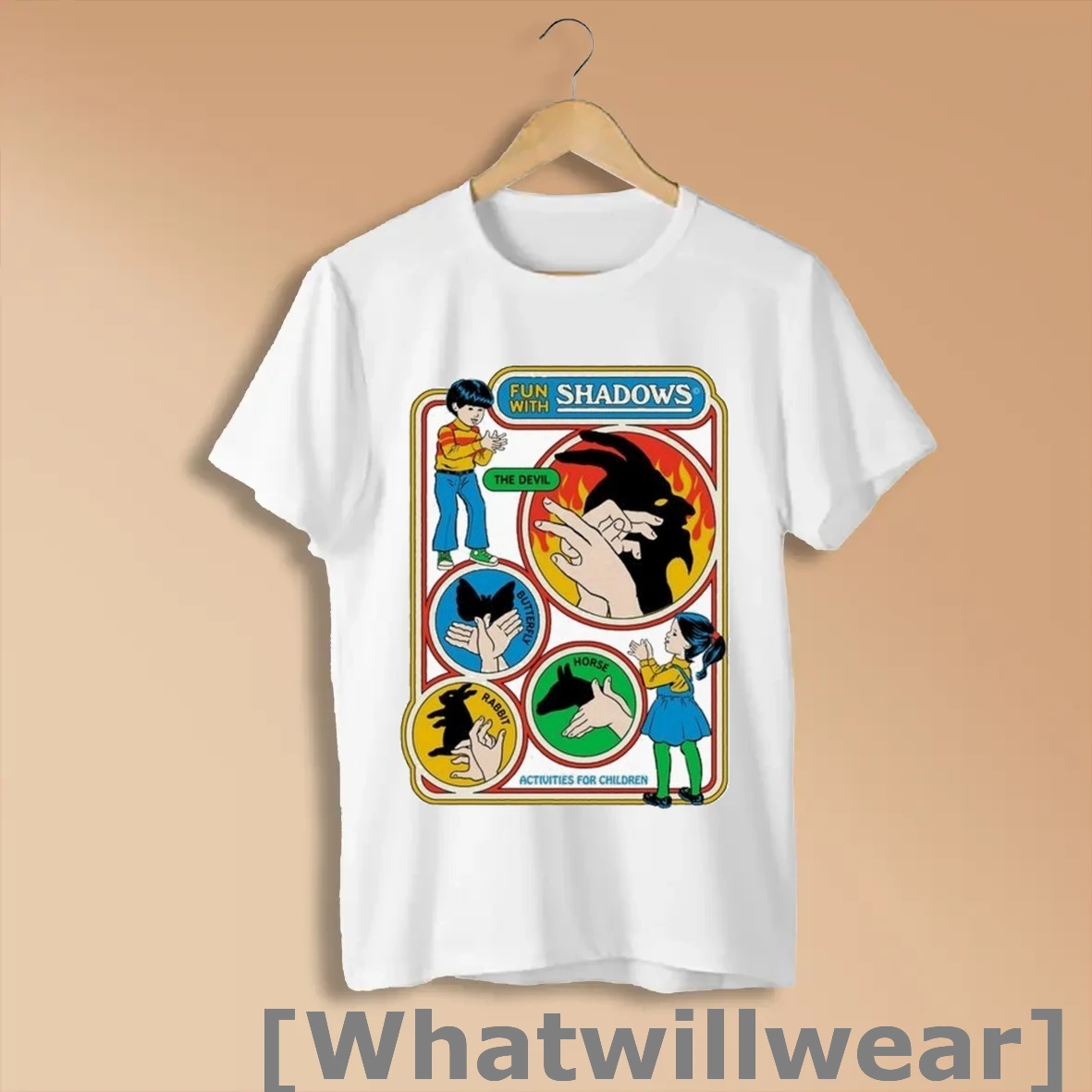 Official Fun With Shadows The Devil Activities For Children Shirts