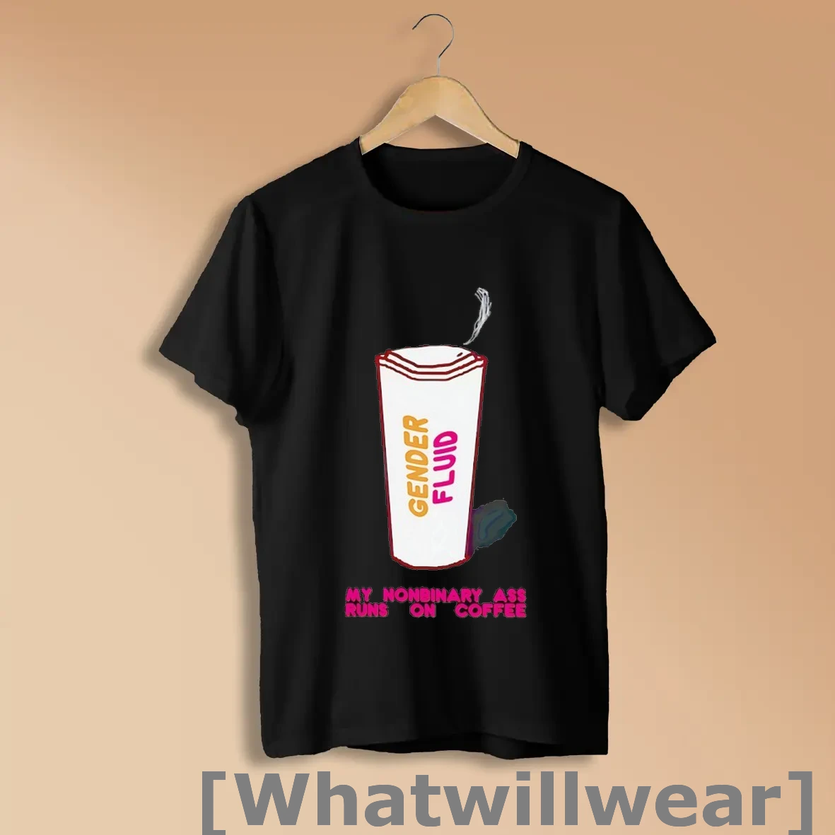 Official Gender Fluid My Nonbinary Ass Runs On Coffee Shirts
