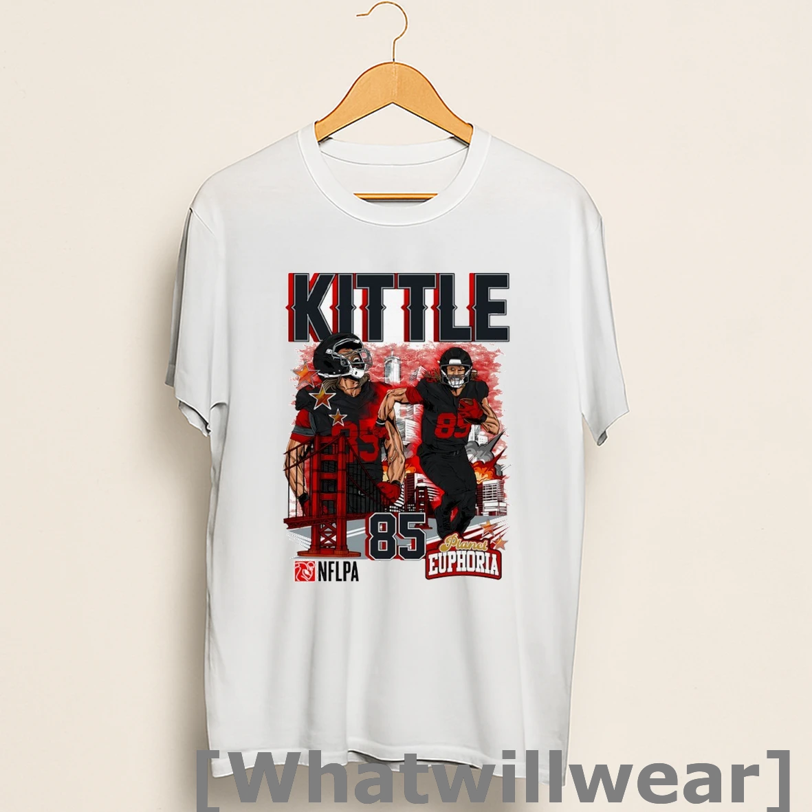 Official George Kittle 85 San Francisco 49ers Football Comic Shirts