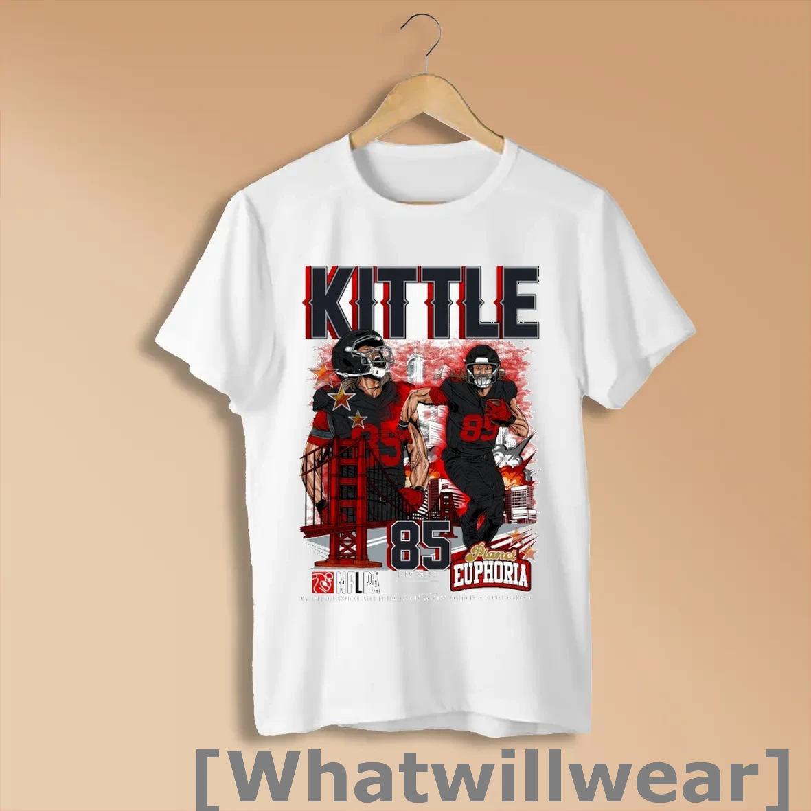 Official George Kittle Planet Euphoria Nflpa T Shirts Shirts
