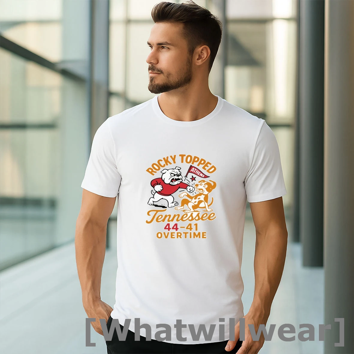 Official Georgia Bulldogs Rocky Top Tennessee 44 41 Overtime Tshirts Sweater