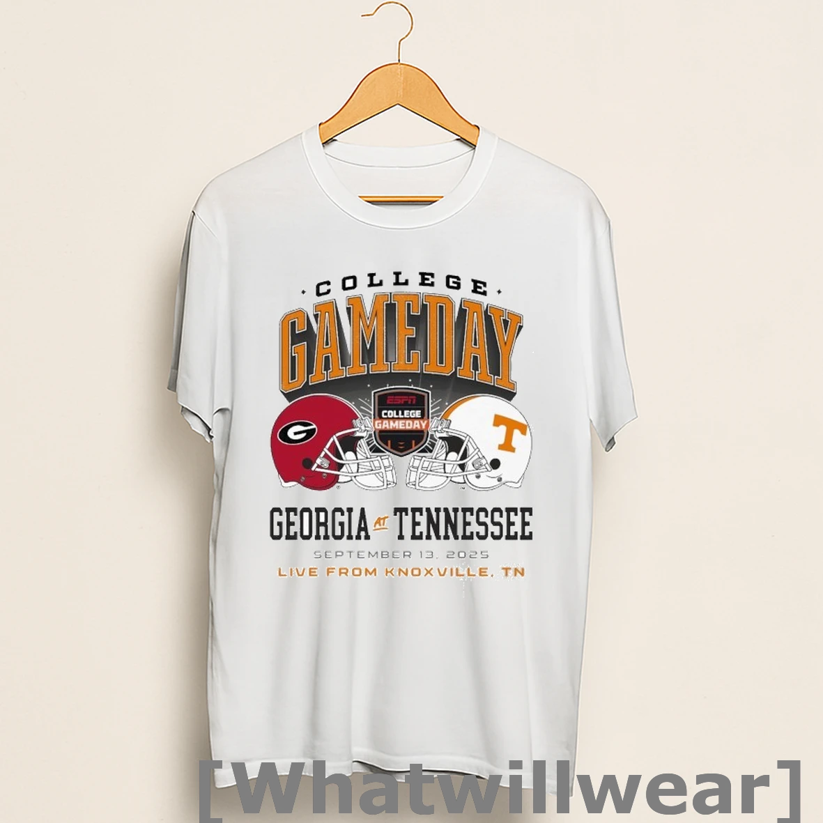 Official Georgia Bulldogs Vs Tennessee Volunteers College Gameday September 13 2025 Live From Knoxville Tn Helmets Shirts