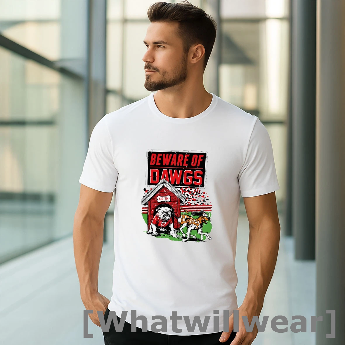 Official Georgia Bulldogs Vs Tennessee Volunteers Beware Of Dawgs Mascot Tshirts Sweater