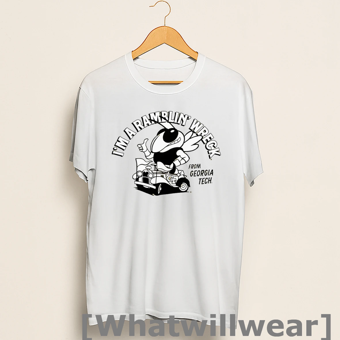 Official Georgia Tech Yellow Jackets Im A Ramblin Wreck Shirts