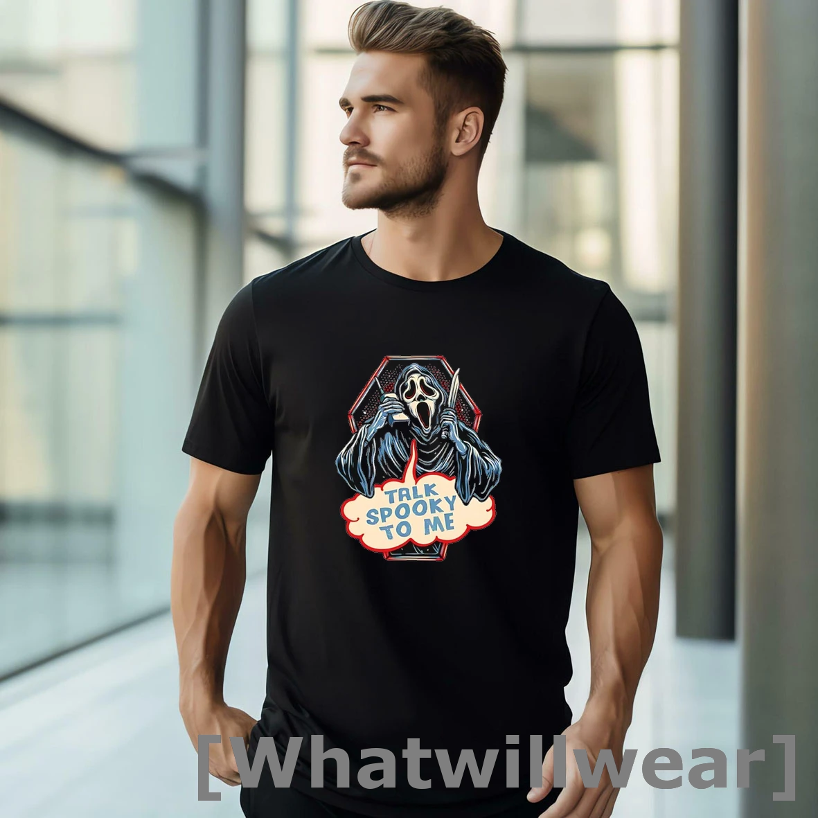 Official Ghostface Talk Spooky To Me Tshirts Sweater