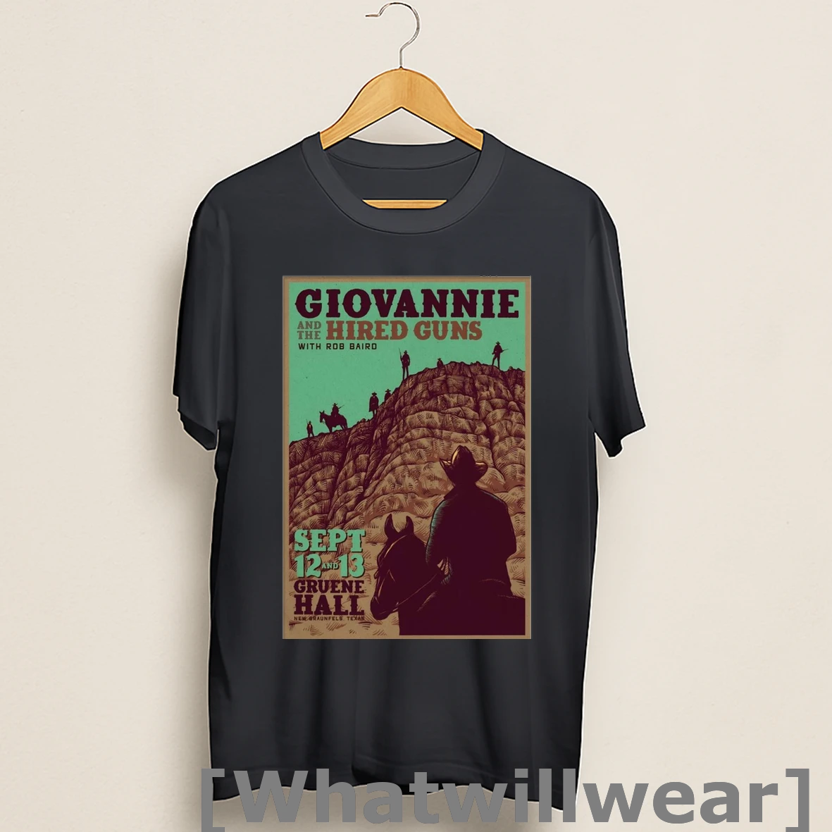 Official Giovannie And The Hired Guns September 12 13 2025 Gruene Hall Concert Shirts