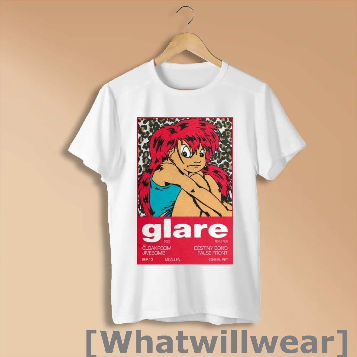 Official Glare Mcallen Tx September 13 2025 Cine El Rey Tour T Shirts Shirt Shirt Sweatshirt