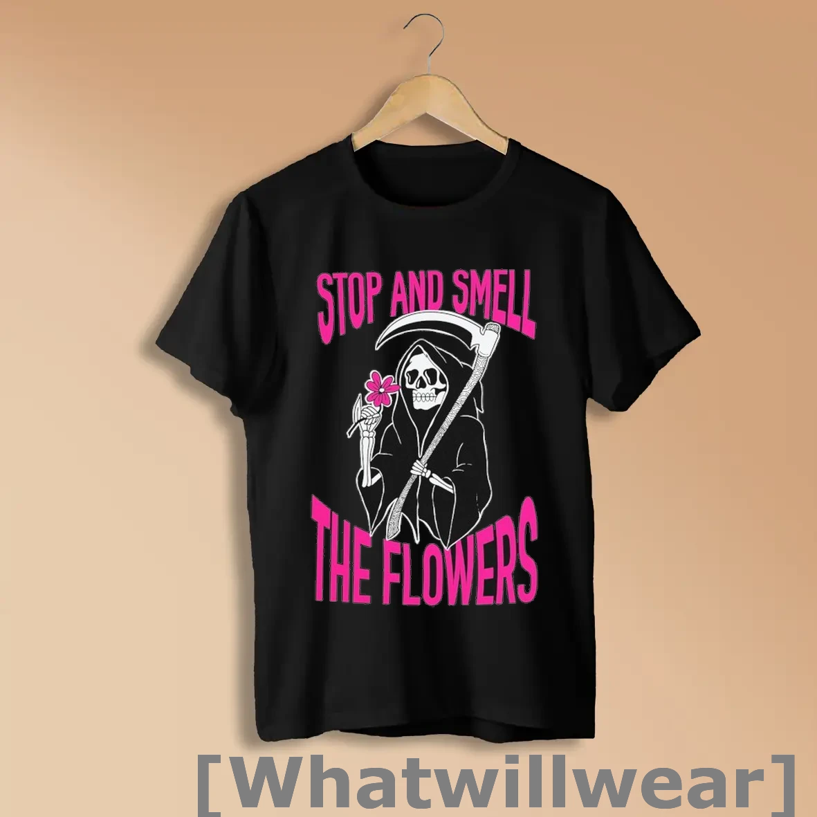 Official Gloomsday Stop And Smell The Flowers Grim Reaper Shirts